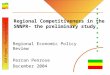 DSA Project – Planning Reform Regional Competitiveness in the SNNPR– the preliminary study Regional Economic Policy Review Perran Penrose December 2004