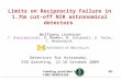 Limits on Reciprocity Failure in 1.7  m cut-off NIR astronomical detectors Wolfgang Lorenzon T. Biesiadzinski, R. Newman, M. Schubnell, G. Tarle, C. Weaverdyck