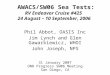 AWACS/SW06 Sea Tests: RV Endeavor Cruise #425 24 August – 10 September, 2006 Phil Abbot, OASIS Inc Jim Lynch and Glen Gawarkiewicz, WHOI John Joseph, NPS