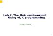 1 Lab 2: The Unix environment, Using vi, C programming SITE, uOttawa