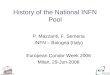 History of the National INFN Pool P. Mazzanti, F. Semeria INFN – Bologna (Italy) European Condor Week 2006 Milan, 29-Jun-2006