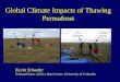Global Climate Impacts of Thawing Permafrost National Snow and Ice Data Center, University of Colorado Tingjun Zhang Kevin Schaefer Tim Schaefer Lin Liu