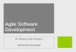 Agile Software Development In Theory and Practice Johannes Brodwall