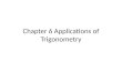 Chapter 6 Applications of Trigonometry. 6.1 VECTORS IN THE PLANE
