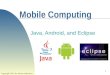 1 Mobile Computing Java, Android, and Eclipse Copyright 2015 by Janson Industries