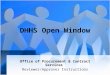 DHHS Open Window Office of Procurement & Contract Services Reviewer/Approver Instructions