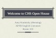 Welcome to CHS Open House Amy Komitzky (Henning) AP/IB English Literature Room 103