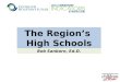 The Region’s High Schools Bob Sanborn, Ed.D.. Academic Outcomes