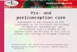 Pre- and periconception care Exploration of the relevance of EFPC involvement in the disclosure and exchange of expertise regarding pre- and preconception