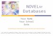 NOVEL NY Databases Your Name Your School Date A workshop for elementary school teachers and administrators This product was supported by Federal Library