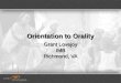 Orientation to Orality Grant Lovejoy IMB Richmond, VA