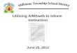 Utilizing AIMSweb to Inform Instruction June 25, 2012