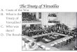 The Treaty of Versailles A.Costs of the War B.What is the Treaty of Versailles? C.Who was there? D.The Results