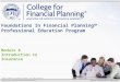 ©2012, College for Financial Planning, all rights reserved. Module 8 Introduction to Insurance Foundations In Financial Planning SM Professional Education