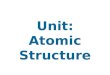 Unit: Atomic Structure. History of the Atom Important Experiments Leading to Atomic Theory