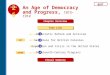 An Age of Democracy and Progress, 1815–1914 QUIT Chapter Overview Time Line Visual Summary SECTION Democratic Reform and Activism 1 SECTION Self-Rule for