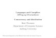 1 Languages and Compilers (SProg og Oversættere) Concurrency and distribution Bent Thomsen Department of Computer Science Aalborg University With acknowledgement
