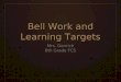 Bell Work and Learning Targets Mrs. Genrich 8th Grade FCS