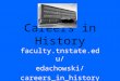 Careers in History faculty.tnstate.edu/ edachowski/ careers_in_history.htm