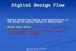 1 Verilog Digital System Design Z. Navabi, 2006 Digital Design Flow  Digital Design Flow begins with specification of the design at various levels of