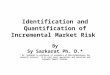 Identification and Quantification of Incremental Market Risk By Sy Sarkarat Ph. D.* * Dr. Sarkarat is professor of economics at WVU-Parkersburg, his research