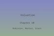 Valuation Chapter 10 Robinson, Munter, Grant. Grant, Munter & Robinson Chapter 102 Learning Objectives Compare and contrast valuation models –Discounted