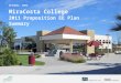 MiraCosta College 2011 Proposition EE Plan Summary October, 2012