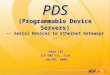 P.1 PDS (Programmable Device Servers) -- Serial Devices to Ethernet Gateways -- Gary Lin ICP DAS Co., Ltd. Jun.02, 2009