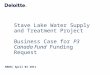Stave Lake Water Supply and Treatment Project Business Case for P3 Canada Fund Funding Request AMWSC April 04 2011