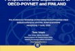 Global Social Protection Floor Perspectives and Experiences of OECD-POVNET and FINLAND Pre-Conference Workshop on the Global Social Protection Floor Global