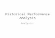 Historical Performance Analysis Analysts:. 3-Year Compound Average Growth Rates