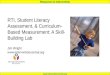 Response to Intervention  RTI, Student Literacy Assessment, & Curriculum- Based Measurement: A Skill- Building Lab Jim Wright