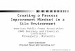 © Novus Via Consulting, LLC © 2006 Novus Via Consulting, LLC Creating a Process Improvement Mindset in a Silo Environment American Public Power Association