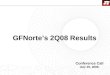 1 GFNorte’s 2Q08 Results Conference Call July 25, 2008