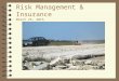 Risk Management & Insurance March 25, 2015. Risk Management & Insurance Discussion Topics Section 1. Risk Section 2. Risk Management Section 3. Insurance