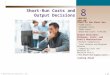1 of 29 © 2014 Pearson Education, Inc. 8 Short-Run Costs and Output Decisions CHAPTER OUTLINE Costs in the Short Run Fixed Costs Variable Costs Total Costs