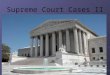 Supreme Court Cases II. Miranda v. Arizona Issue: Rights of Suspected Criminals1966 Police arrested Miranda for kidnapping/rape Identified in lineup and