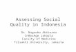 Assessing Social Quality in Indonesia Dr. Nugroho Abikusno InResAge Jakarta Faculty of Medicine Trisakti University, Jakarta