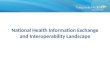 National Health Information Exchange and Interoperability Landscape