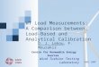 EWEC 2007 Centre for Renewable Energy Sources Wind Turbine Testing Laboratory WT Load Measurements: A Comparison between Load- Based and Analytical Calibration