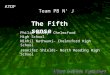 Jennifer Shields– North Reading High School Nikhil Nathwani– Chelmsford High School Philip Bailey– Chelmsford High School ATDF The Fifth sense Team PB
