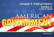 Chapter 5: Political Parties Section 2. Copyright © Pearson Education, Inc.Slide 2 Chapter 5, Section 2 Objectives 1.Understand the origins of political
