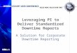 Leveraging PI to Deliver Standardized Downtime Reports A Solution for Corporate Downtime Reporting