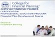 ©2015, College for Financial Planning, all rights reserved. Session 8 Investment Planning CERTIFIED FINANCIAL PLANNER CERTIFICATION PROFESSIONAL EDUCATION