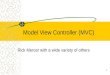 Model View Controller (MVC) Rick Mercer with a wide variety of others 1
