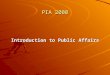 PIA 2000 Introduction to Public Affairs. Clients, Challenges and Corruption: The Elusive Rule of Law