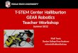 T-STEM Center Halliburton GEAR Robotics Teacher Workshop Summer 2012 Malli Travis Dunbar College Prep Academy mtravis@lubbockisd.org