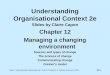 12.1 Capon: Understanding Organisational Context 2nd edition © Pearson Education 2004 Understanding Organisational Context 2e Slides by Claire Capon Chapter