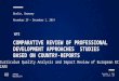 AARHUS UNIVERSITY AU December 1, 2014 ECEC CARE - WP3 COMPARATIVE REVIEW OF PROFESSIONAL DEVELOPMENT APPROACHES STUDIES BASED ON COUNTRY-REPORTS Berlin,