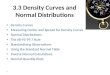 3.3 Density Curves and Normal Distributions Density Curves Measuring Center and Spread for Density Curves Normal Distributions The 68-95-99.7 Rule Standardizing
